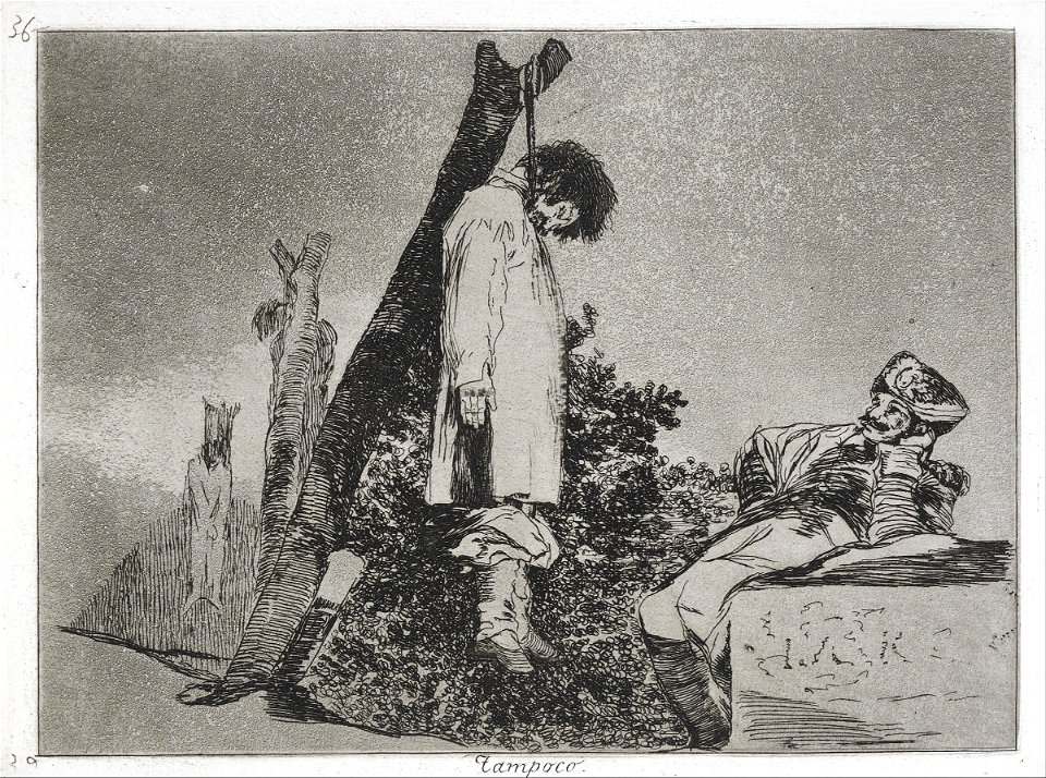 Francisco de Goya - Not (in this case) either (Tampoco) from the series The Disasters of War (Los Desastres de la Guerra... - Google Art Project