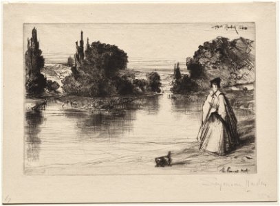 Francis Seymour Haden (British, 1818-1910) - Towing Path - 1946.326 - Cleveland Museum of Art