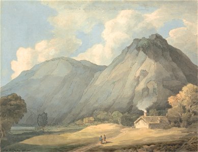Francis Towne - Near Aberddeola, North Wales - Google Art Project