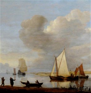 Francis Swaine (1730-1782) - Dutch Shipping Moored in an Estuary - 784682.2 - National Trust