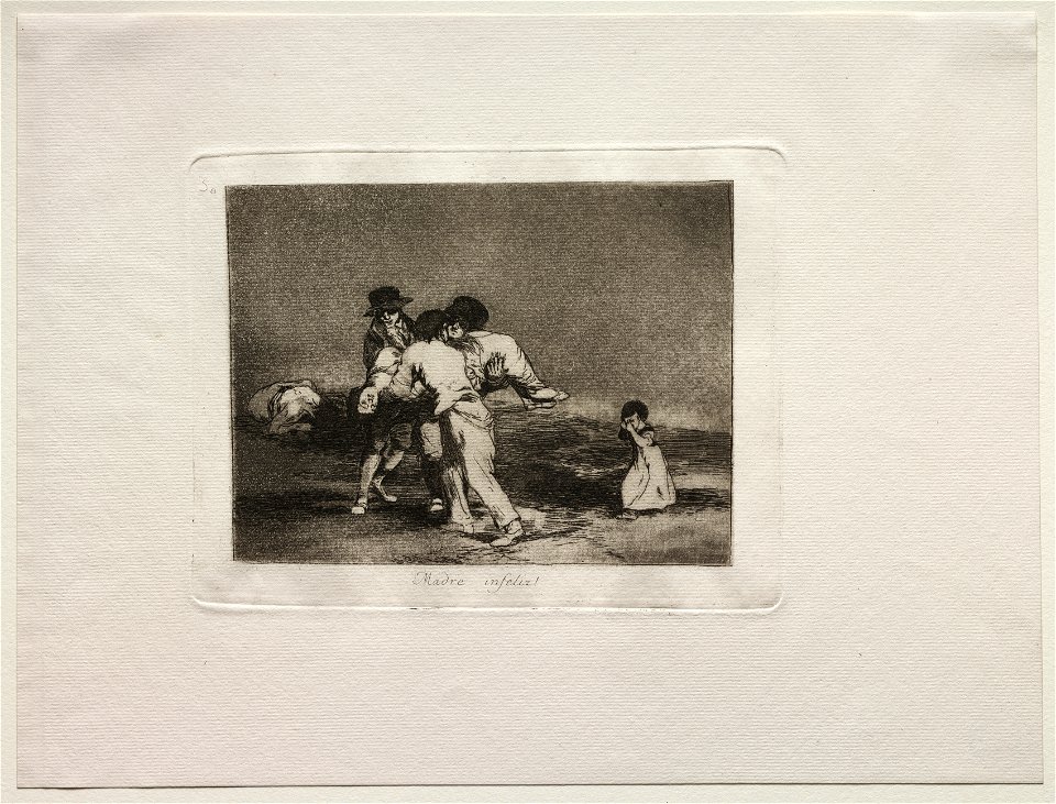 Francisco de Goya (Spanish, 1746-1828) - The Horrors of War, Unhappy Mother - 1922.566 - Cleveland Museum of Art