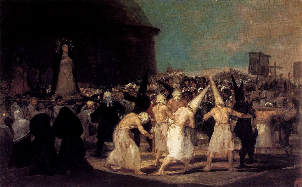 Francisco de Goya y Lucientes - A Procession of Flagellants - WGA10086