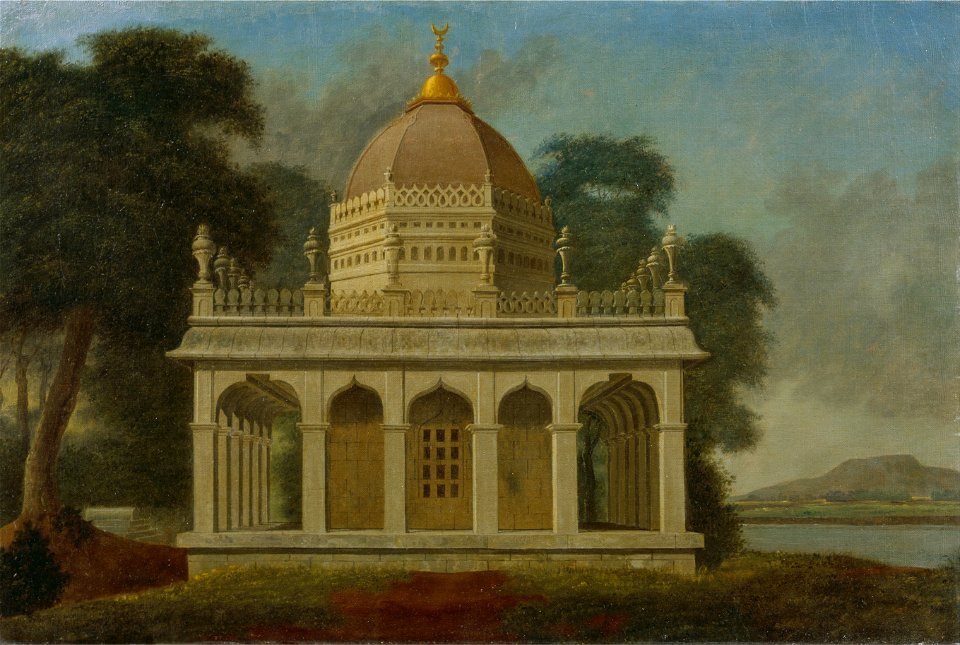 Francis Swain Ward - Mausoleum at Outatori near Trichinopoly - Google Art Project