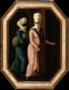 Francis Smith - A Turkish Lady Going with her Slave to the Bath - Google Art Project