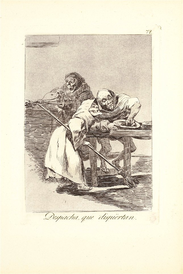 Francisco de goya y lucientes be quick they are waking up plate 78 fro084841)