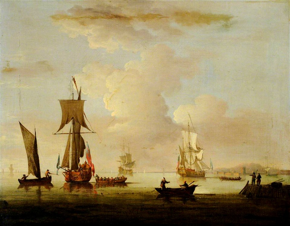 Francis Swaine (1730-1782) - Shipping in a Calm - 784682.1 - National Trust