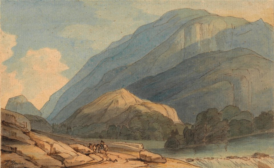 Francis Towne - The Entrance into Borrowdale - Google Art Project