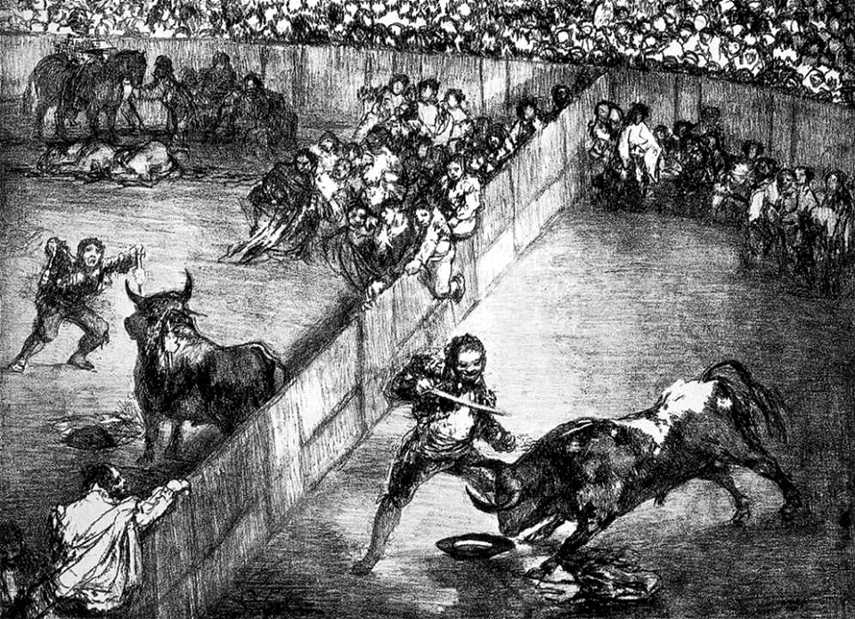 Francisco de Goya y Lucientes - The Divided Arena - WGA10150