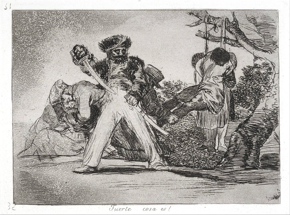Francisco de Goya - This is too much! (Fuerte cosa es!) from the series The Disasters of War (Los Desastres de la Guerra... - Google Art Project
