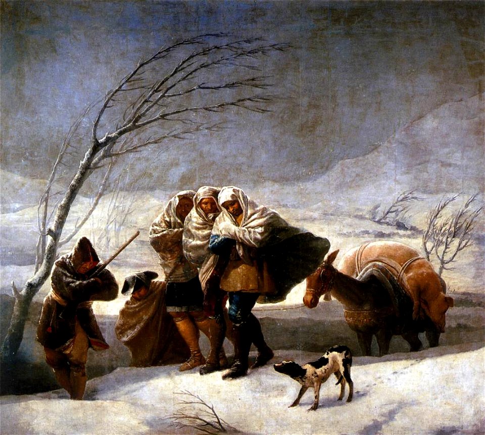 Francisco de Goya y Lucientes - The Snowstorm - WGA9996