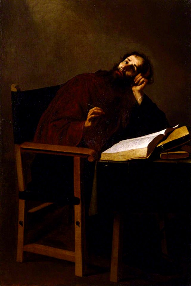 Francisco de Zurbarán (1598-1664) (attributed to) - Saint Augustine (354–430), Bishop of Hippo, in Meditation - 1257131 - National Trust