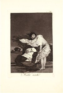 Francisco de goya y lucientes a bad night plate 36 from los caprichos083507)