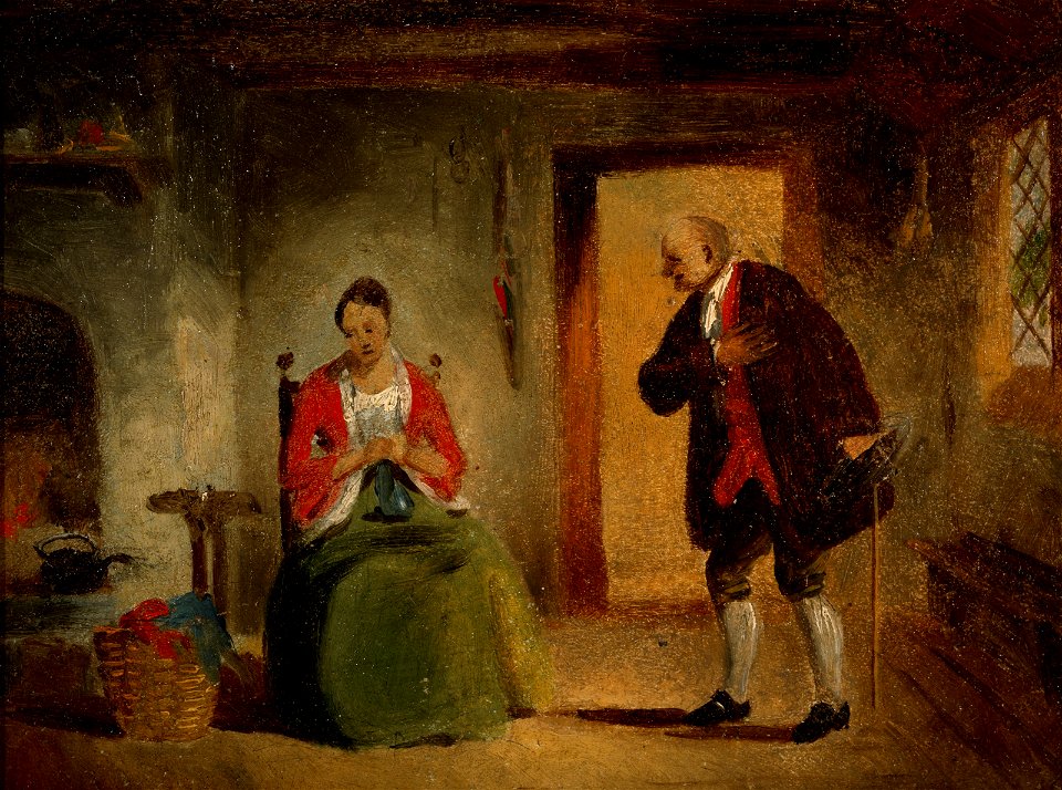 Francis W. Edmonds - Interior Study - B.98.34 - Museum of Fine Arts