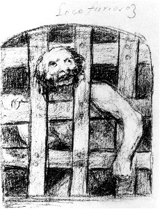 Francisco de Goya y Lucientes - A Lunatic behind Bars - WGA10170