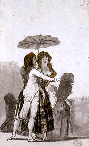 Francisco de Goya y Lucientes - Couple with Parasol on the Paseo - WGA10154