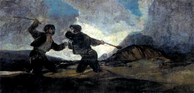 Francisco de Goya y Lucientes - Duel with Cudgels - WGA10102