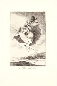 Francisco de goya y lucientes there it goes plate 66 from los capricho084442)