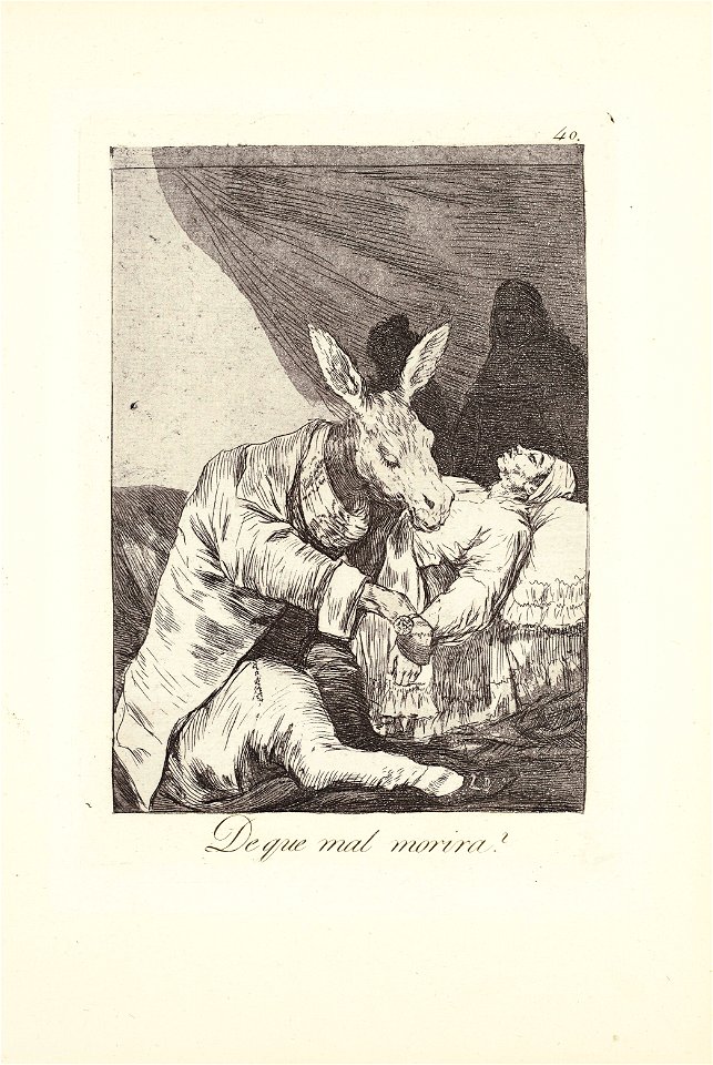 Francisco de goya y lucientes of what ill will he die plate 40 from lo083626)