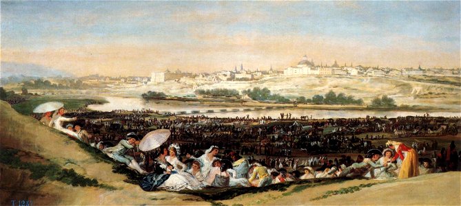 Francisco de Goya y Lucientes - The Meadow of San Isidro on his Feast Day - WGA10001