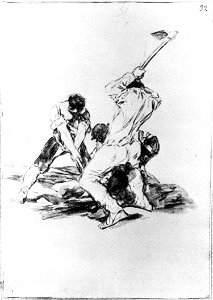 Francisco de Goya y Lucientes - Three Men Digging - WGA10166