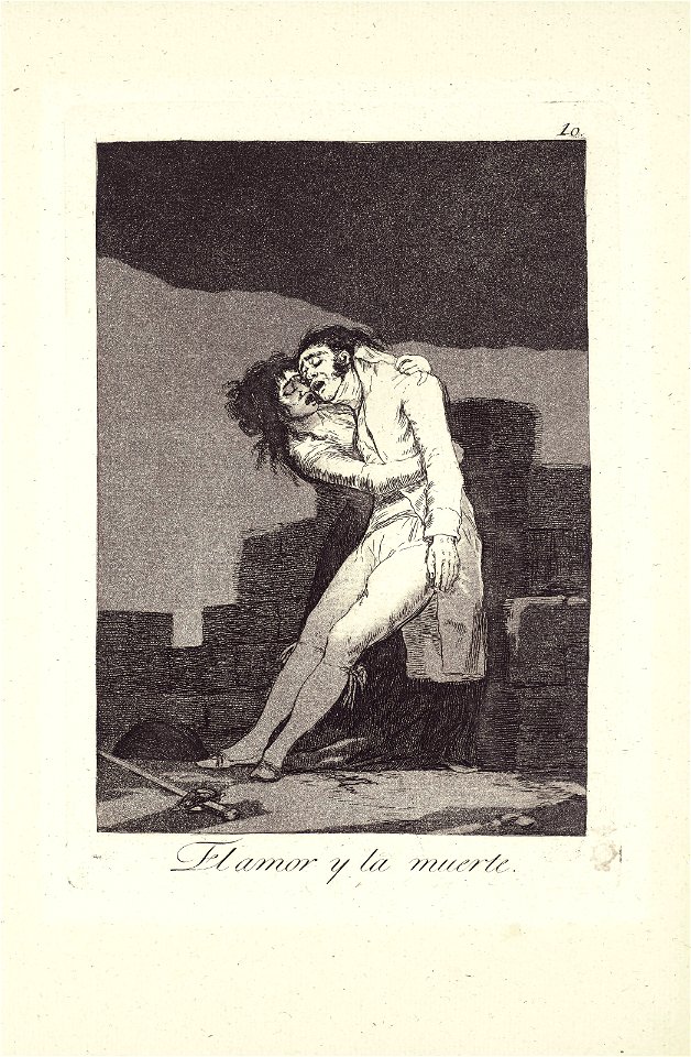 Francisco de goya y lucientes love and death plate 10 from los caprich082630)
