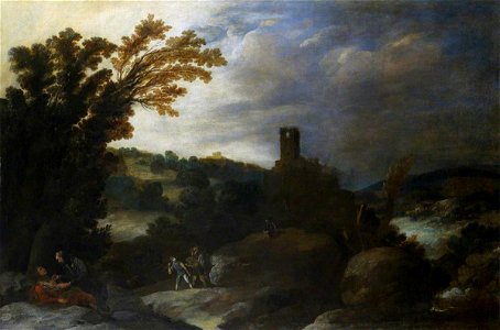 Francisco Collantes (c.1599-c.1656) (attributed to) - Landscape with the Good Samaritan - 1139650 - National Trust
