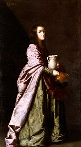 Francisco de Zurbarán (1598-1664) (studio of) - Saint Justa (d.304) - 1257130 - National Trust