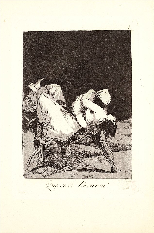 Francisco de goya y lucientes they carried her off plate 8 from los ca082552)