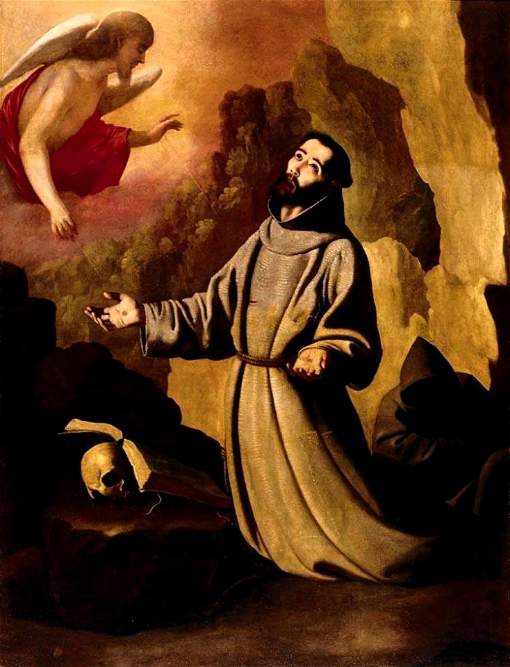 Francisco de Zurbarán - St Francis of Assisi Receiving the Stigmata - WGA26078