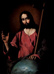 Francisco de Zurbarán - Christ Blessing - WGA26050. Free illustration for personal and commercial use.