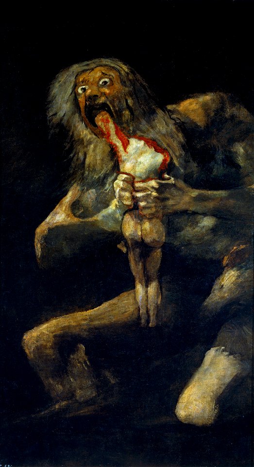 Francisco de Goya, Saturno devorando a su hijo (1819-1823)