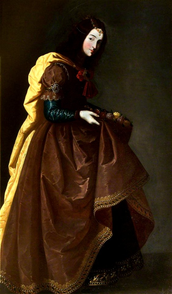 Francisco de Zurbarán (1598-1664) (studio of) - Saint Elizabeth of Portugal (1271–1336) - 1257135 - National Trust