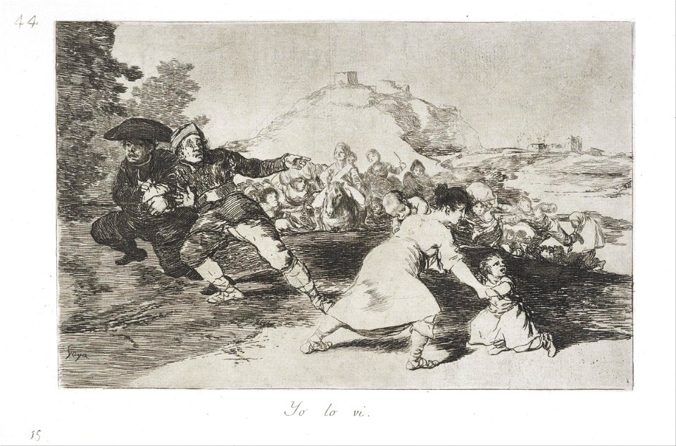 Francisco de Goya - I saw it (Yo lo vi) from the series The Disasters of War (Los Desastres de la Guerra) - Google Art Project