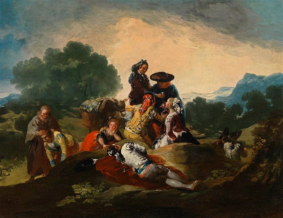 Francisco José de Goya y Lucientes - Die Landpartie - HUW 23 - Bavarian State Painting Collections