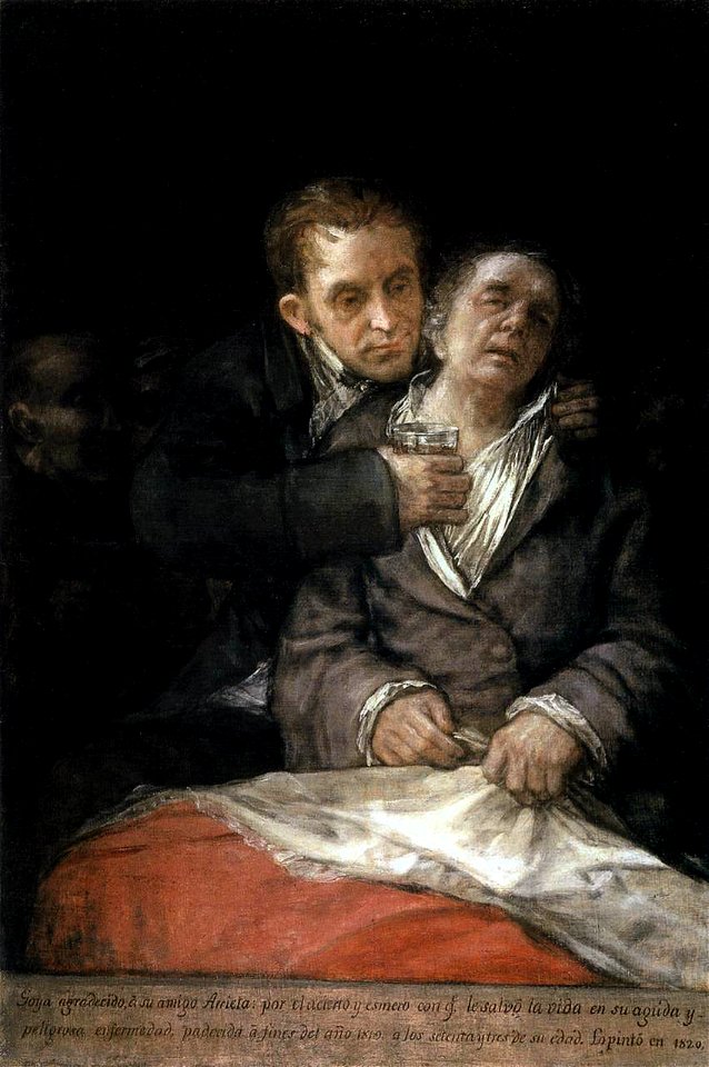 Francisco de Goya y Lucientes - Self-Portrait with Doctor Arrieta - WGA10093