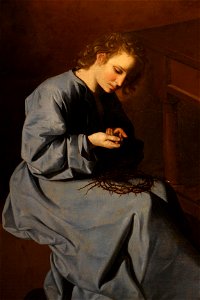 Francisco de zurbaran, cristo e la vergine nella casa di nazareth, 1640 ca. 02