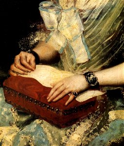 Francisco de Goya y Lucientes - Portrait of the Wife of Juan Agustín Ceán Bermúdez (detail) - WGA9994