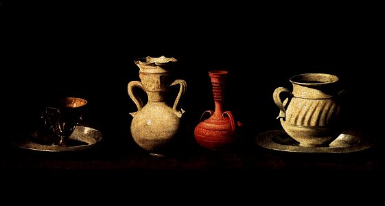 Francisco de Zurbarán - Still-Life with Pottery Jars - WGA26061