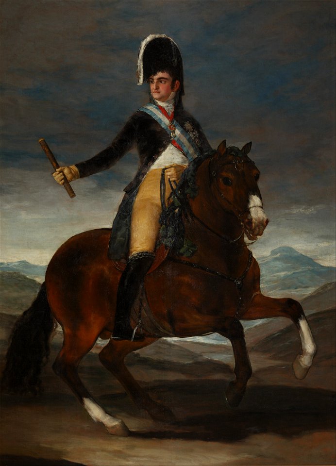 Francisco de Goya - Retrato ecuestre de Fernando VII - Google Art Project
