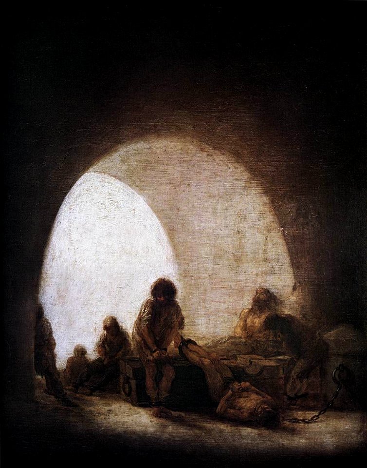 Francisco de Goya y Lucientes - A Prison Scene - WGA10071