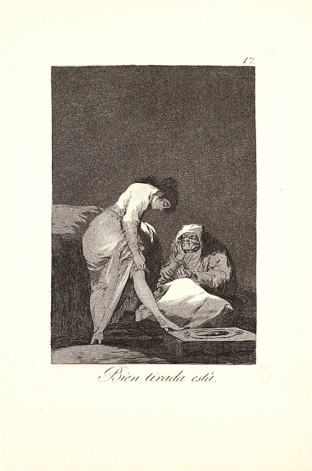 Francisco de goya y lucientes it is nicely stretched plate 17 from los082851)