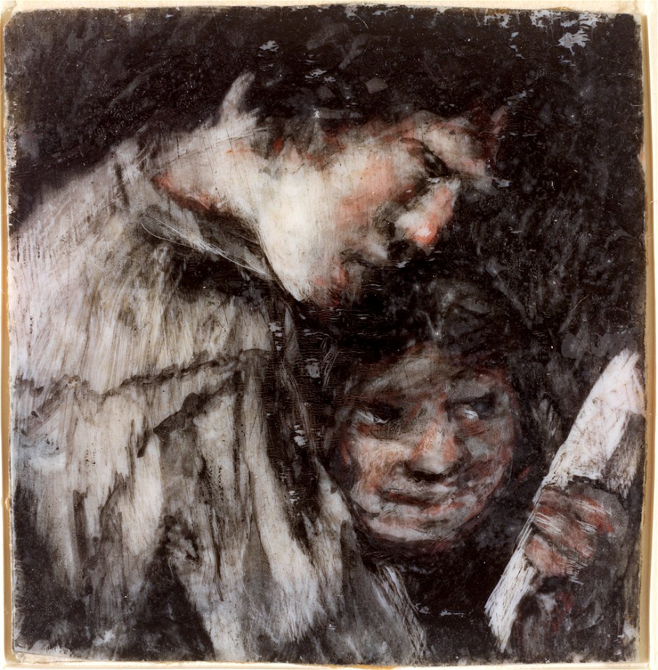 Francisco José de Goya y Lucientes - Two Children Looking at a Book - 21.129 - Rhode Island School of Design Museum