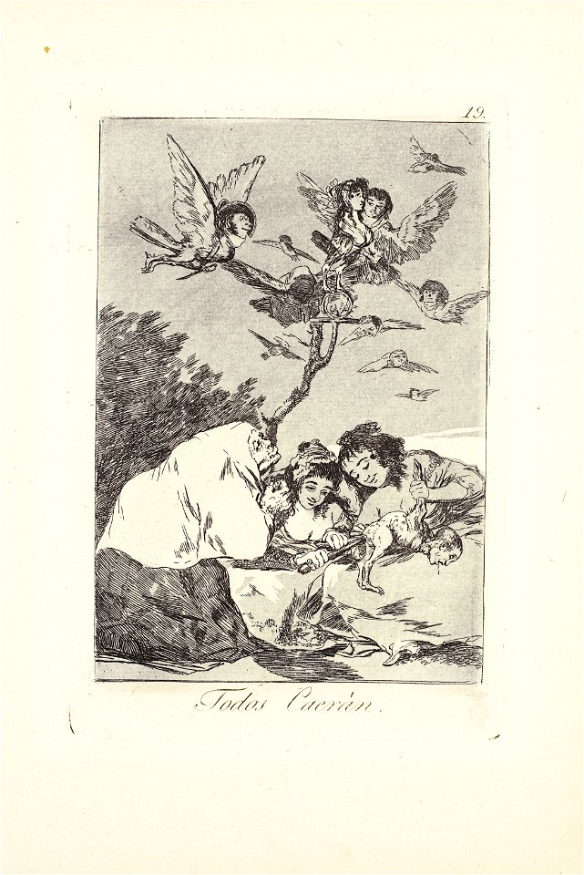 Francisco de goya y lucientes all will fall plate 19 from los capricho082930)