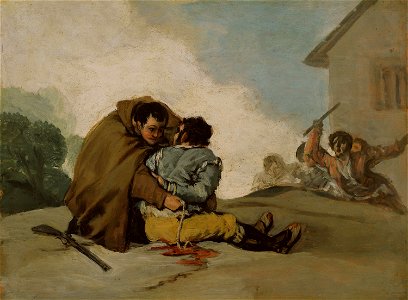 Francisco José de Goya y Lucientes - Friar Pedro Binds El Maragato with a Rope - 1933.1076 - Art Institute of Chicago