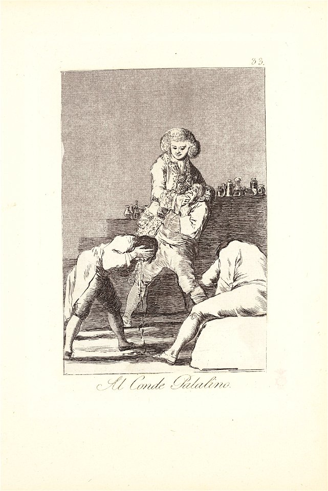 Francisco de goya y lucientes to the count palatine or count of the pa083405)