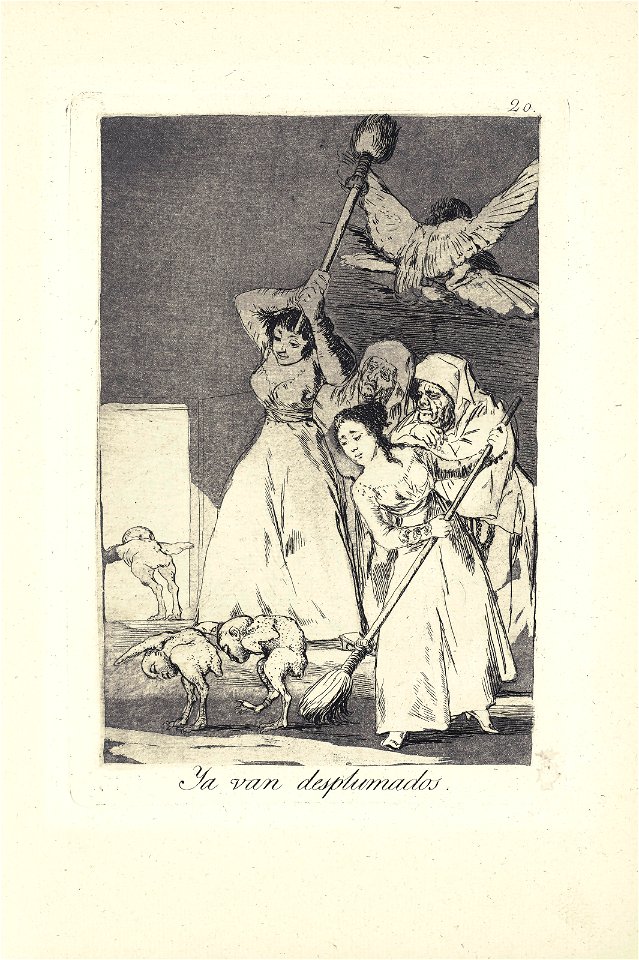 Francisco de goya y lucientes there they go plucked plate 20 from los082949)