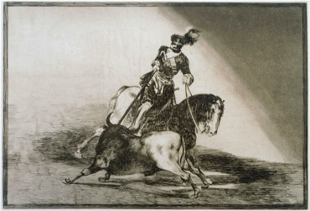 Francisco José de Goya - Charles Quint Lançant Un Taureau - Google Art Project