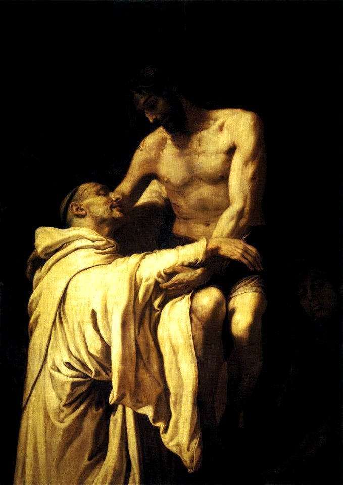 Francisco Ribalta - Christ Embracing St Bernard - WGA19350