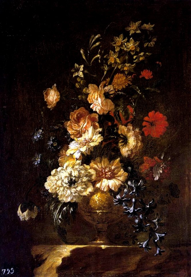 Francisco Pérez Sierra - Vase of Flowers - WGA17189