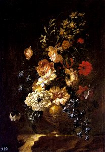Francisco Pérez Sierra - Vase of Flowers - WGA17189